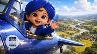 Satnam Waheguru ਸਤਨਾਮ ਵਾਹਿਗੁਰੂ Simran for Babies & Kids  Peaceful Gurbani Sleep & Meditation Music