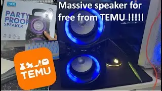 I Got A Massive Bluetooth Speaker From Temu For Free!!!!