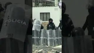 Explosive device thrown at riot police