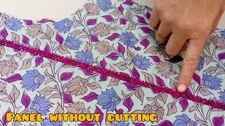 How to attach lace on panel without cutting | gum lace lagany ka tareeka  | easy tailoring