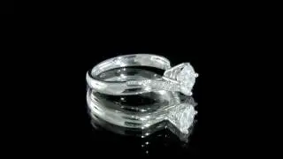 Twist Band Diamond Side Stone Engagement Ring SD035