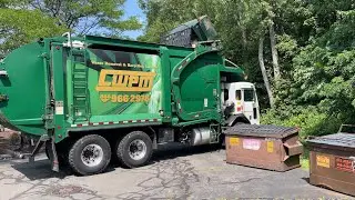 Christmas Special: Green Front Load Garbage Truck!