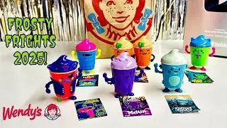 Wendy’s 🎃 Halloween Frosty Frights 2025 Collection! 💚💜👻🖤