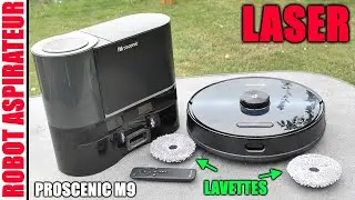 Proscenic M9 un robot aspirateur avec lavette rotative navigation laser 4500 Pa 5200 mAh test avis
