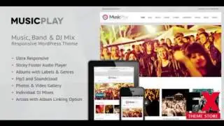 Preview MusicPlay - Music and DJ Responsive WordPress Theme