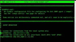 How to configure snmpd