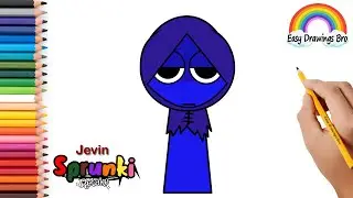 How to Draw Sprunki Jevin | Sprunki Retake Jevin Drawing | Step by Step Tutorial