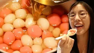 Tang Yuan 🍡 | Mini mochi balls in a warm brown sugar broth