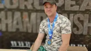 Чемпионат Европы WPF. Свободный подъем на бицепс. Рекорд Мира в весовой до 75 кг