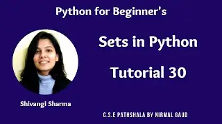 Sets in Python: Tutorial 30