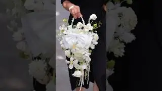 Elegant White Pearl Bouquet 💐✨ | Bridal Must-Have! 👰