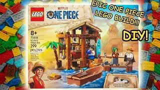 Building LEGO One Piece Windmill Village Hut Set | Luffy&rsquo;s Home Build
