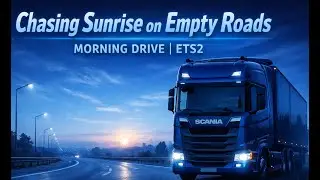 Chasing Sunrise on Empty Roads 🌅| Morning Drive | ETS2