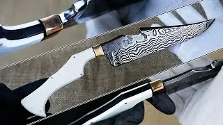 Making a 100 layers Damascus Hunting Knife