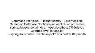 Override Spring Boot Properties from Command Line | Easy Runtime Config