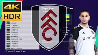 PES 2021 - Fulham Player Faces & Tattoo 2021