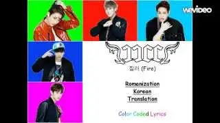 JJCC (Double JC) - Fire (질러) | Color Coded