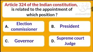 @intelligenceonline7050 . Article 324 of Indian constitution is related to?
