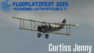 RC SCRATCH BUILD  ELECTIC CURTISS JENNY (Flugplatzfest Kelkheim 2025)