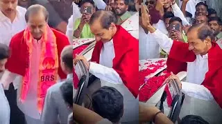 KCR Entry Visuals At Telangana Bhavan | KCR Latest Video | BRS | KTR | News Buzz