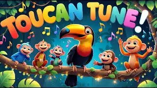 The Twirling Toucan Tune | Jungle Bird Song for Kids | 3D Animal Music Parade