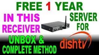 ONE YEAR  DISH TV FREE CLINE SERVER RECEIVER