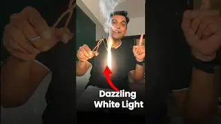 Burning of Magnesium Wire 🔥#chemistry #education #experiment #schoolexperiments