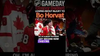 Connor Bedard hears of Bo Horvat injury, Team Canada Olympic forward #NHL #fyp #Hockey #foryou