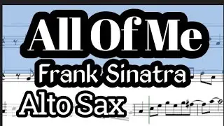 All Of Me Jazz Alto Sax Sheet Music Backing Track Play Along Partitura