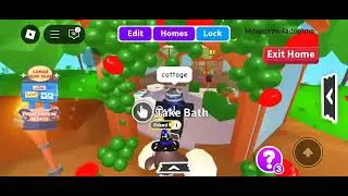 Adopt Me Roblox. Cottage house glitch build in a forest