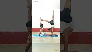 Preparation for International Yoga Day 2025 // Artistic Yoga pose // #yoga #shorts #viral