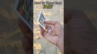 How To Throw a Card Fast 💯😱 #shorts #cardthrowing  #viral