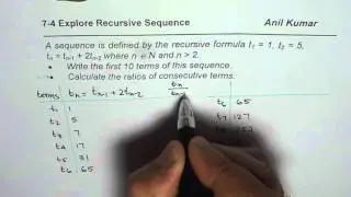 Q3 p 443 Recursive Formula and Consecutive Ratios of Sequence Terms