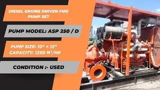 Fire Pump Set | Detroit Diesel 16V92 | 1250 m&sup3;/hr High Capacity Firefighting Pump