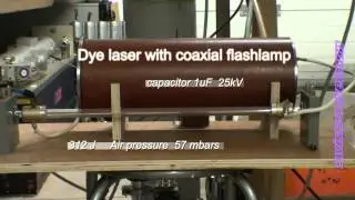 Dye laser coaxial ablative flashlamp 450 Joules
