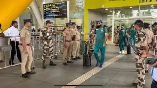 Pakistan Team arrived #chennaiairport #pakistancricket #pakistan #pcb #icc #cricket