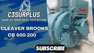 200 HP Cleaver Brooks 150 PSI Steam Boiler 1989 CB 600-200