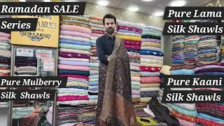 SALE ALERT 📢 Pure Mulberry Silk &Pure Lama Silk Pure Kaani Silk Shawls Shawls Ramdan SALE Series 