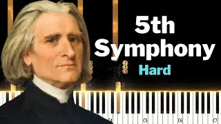 HARD Piano Tutorial | Beethoven/Liszt - 5th Symphony 