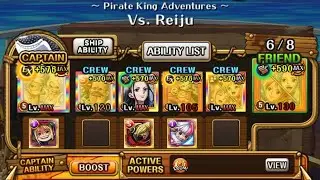 [OPTC] PKA vs. Reiju - LVL 200 - no Saturn/no INT Mihawk Support (3-7 drops)