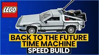 LEGO 10300 Back to the Future Time Machine - Lego Speed Build - Lego Lady 2022