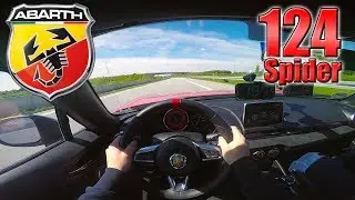 2017 Abarth 124 Spider (220 km/h) POV- Top speed on Autobahn✔