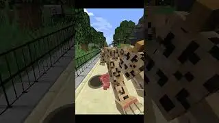 A Hungry Big Leopard Escapes From Its Cage. [ZOO] #minecraft #shorts