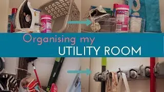 ORGANISING MY UTILITY ROOM | SMALL SPACE STORAGE