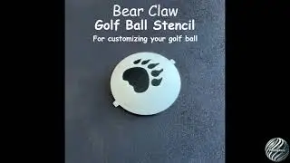 Bear Claw Golf Ball Stencil