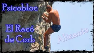 Periko y Jes&uacute;s haciendo psicobloc en Alicante
