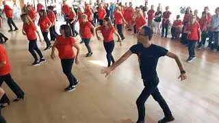 Cumbia Las Tablas Antonio Cottini coreografia Michael Mul&egrave; & Alfio German&agrave; segue video di spalle