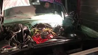 First start after engine rebuild 1968 Chevy C10 327 - SBC