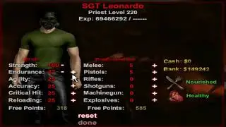 Dead Frontier 3D: Stat Reset no level 220