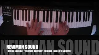 Testing sounf of Thomas Newman voicings (Open 9th voicing)